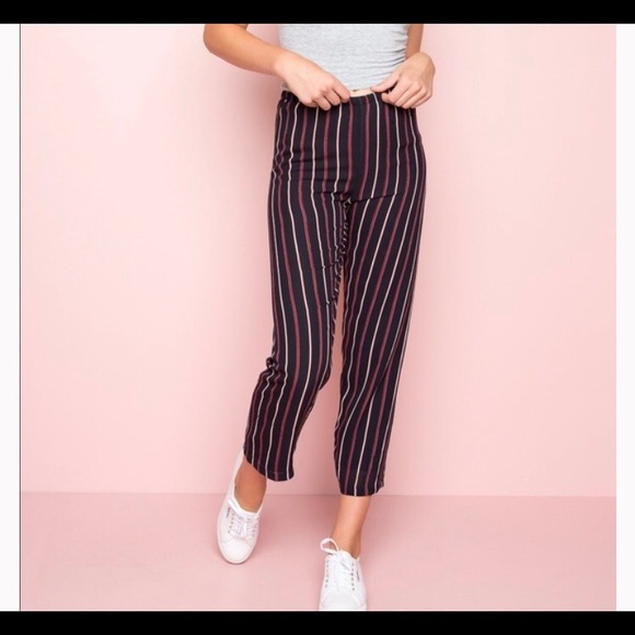 Brandy Melville Pants - Brandy Melville Frankie Striped Pants